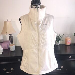 Columbia Sportswear Cream Quilted Insulated Puffer Vest Size XL